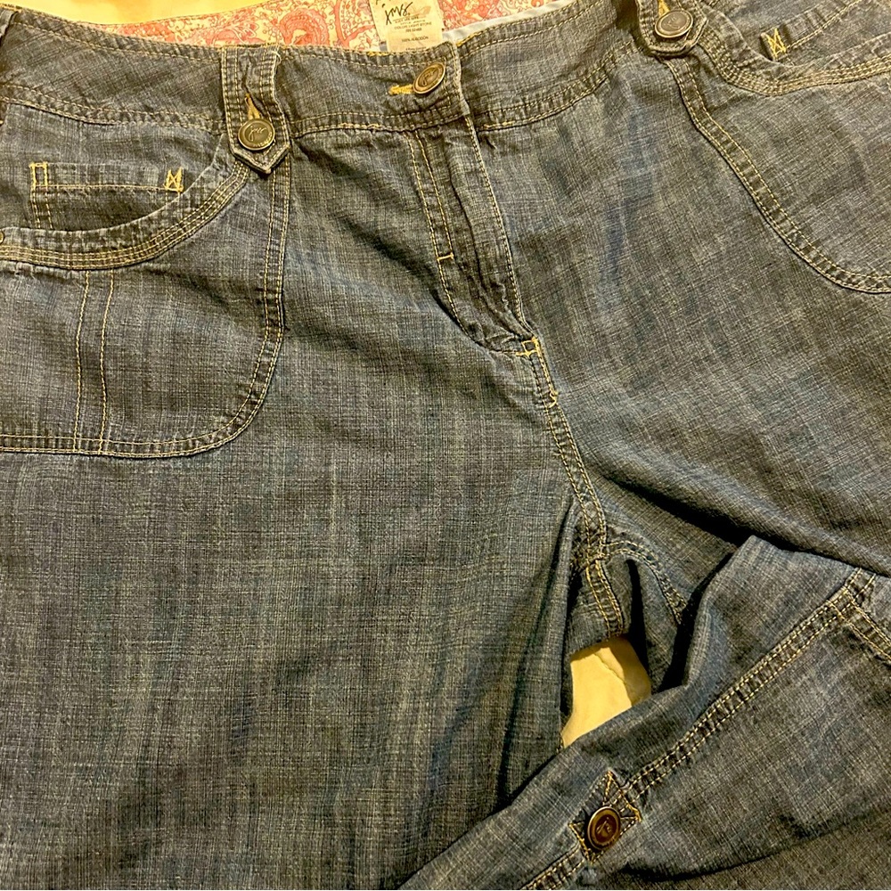 Denim cargo jeans